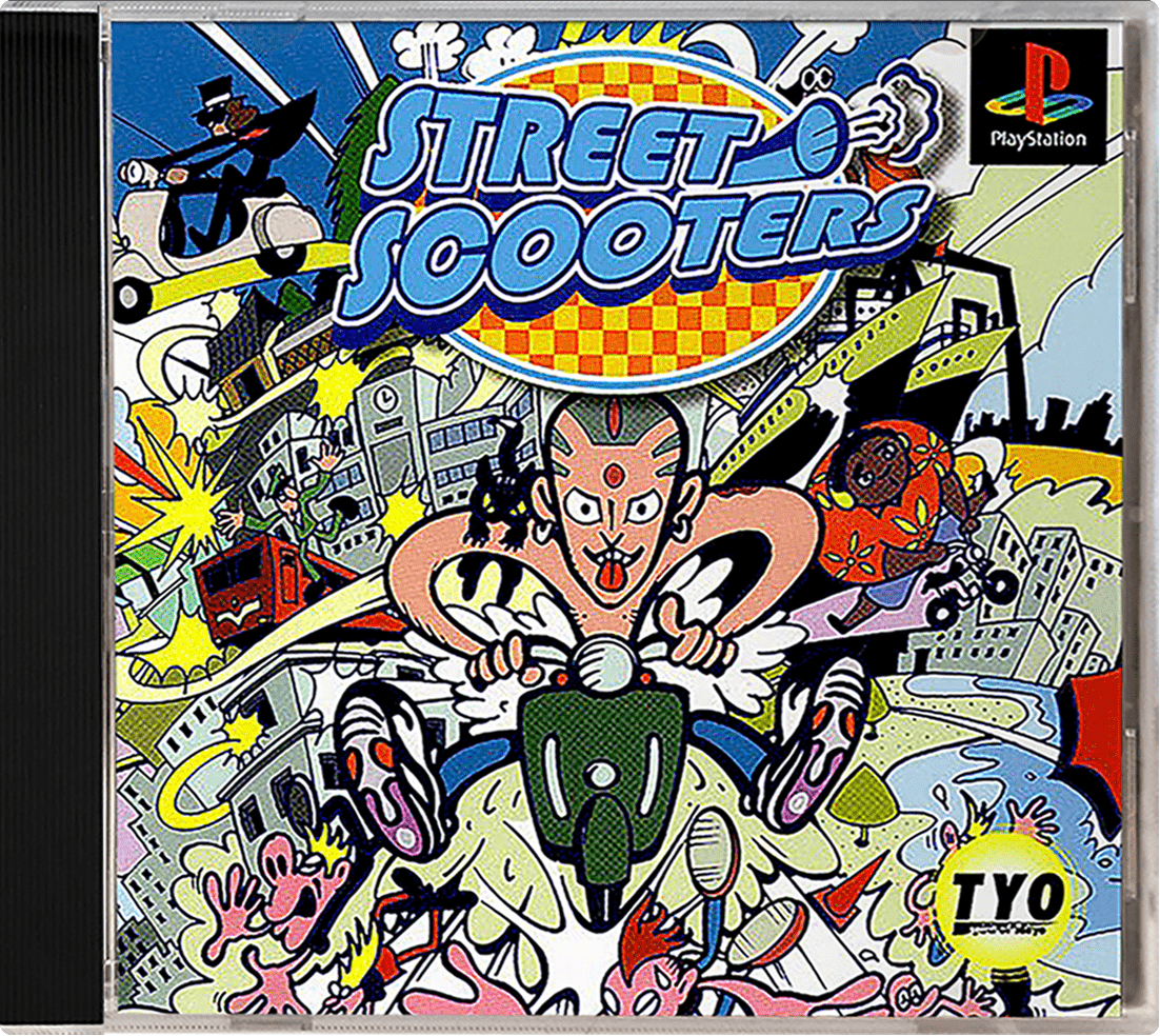 Street Scooters box art for Playstation